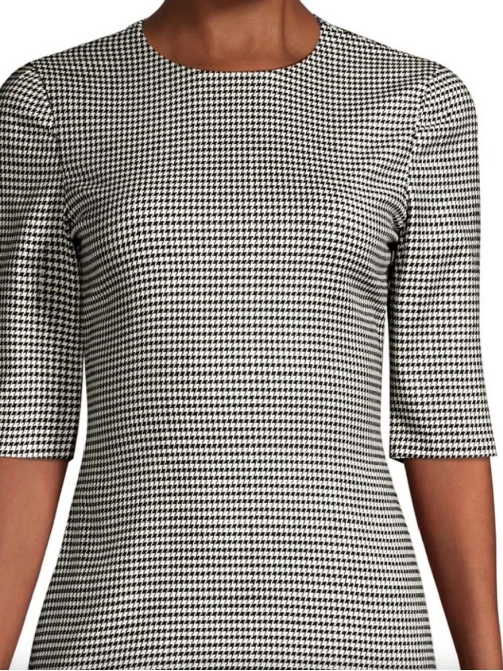 ALICE+OLIVIA Delora Houndstooth Mini Dress